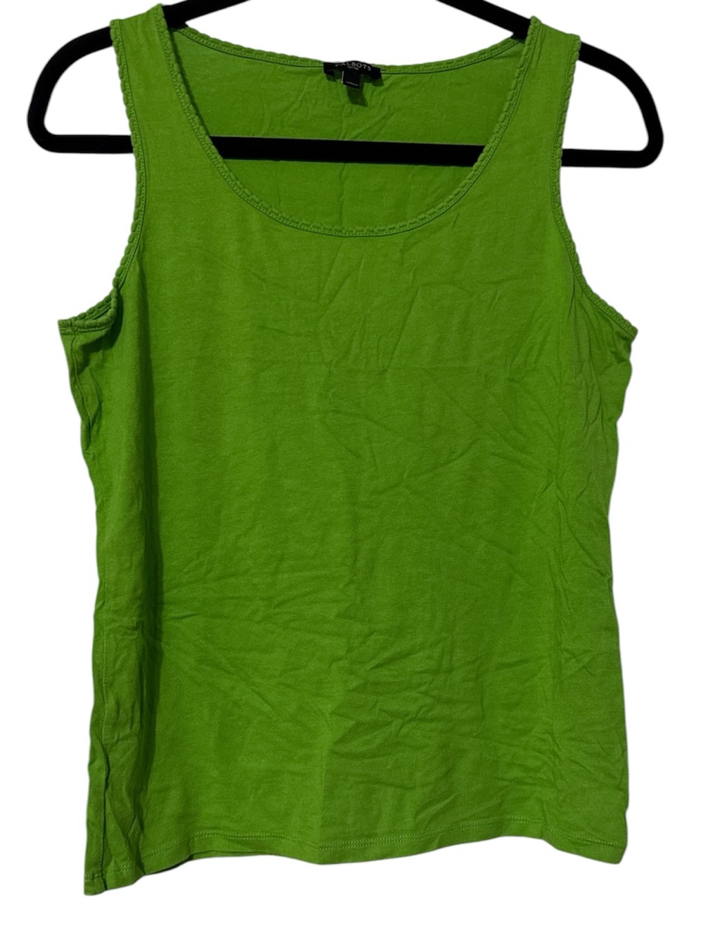 Talbots Vibrant Green Scoop Neck Tank